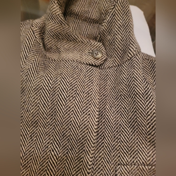 omen Clothing BlazersWool-Blend Herringbone Tweed Blazer - Picture 4 of 8